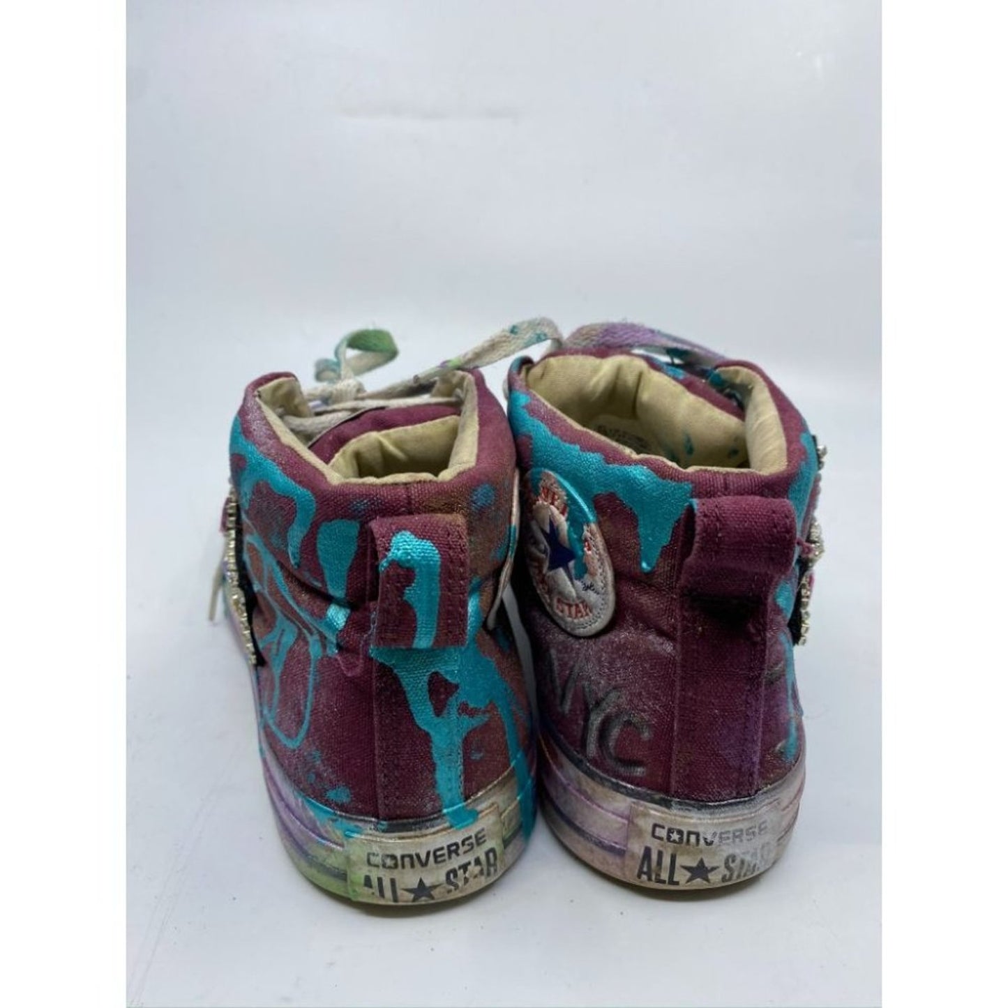 Converse Sneaker Customized Multicolor Womens 10.5