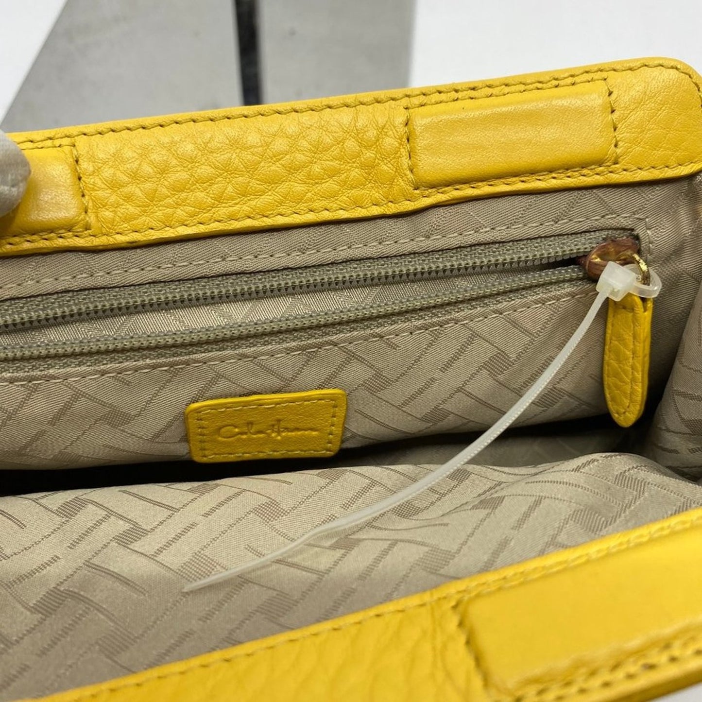 Cole Hane Yellow Leather Wallet