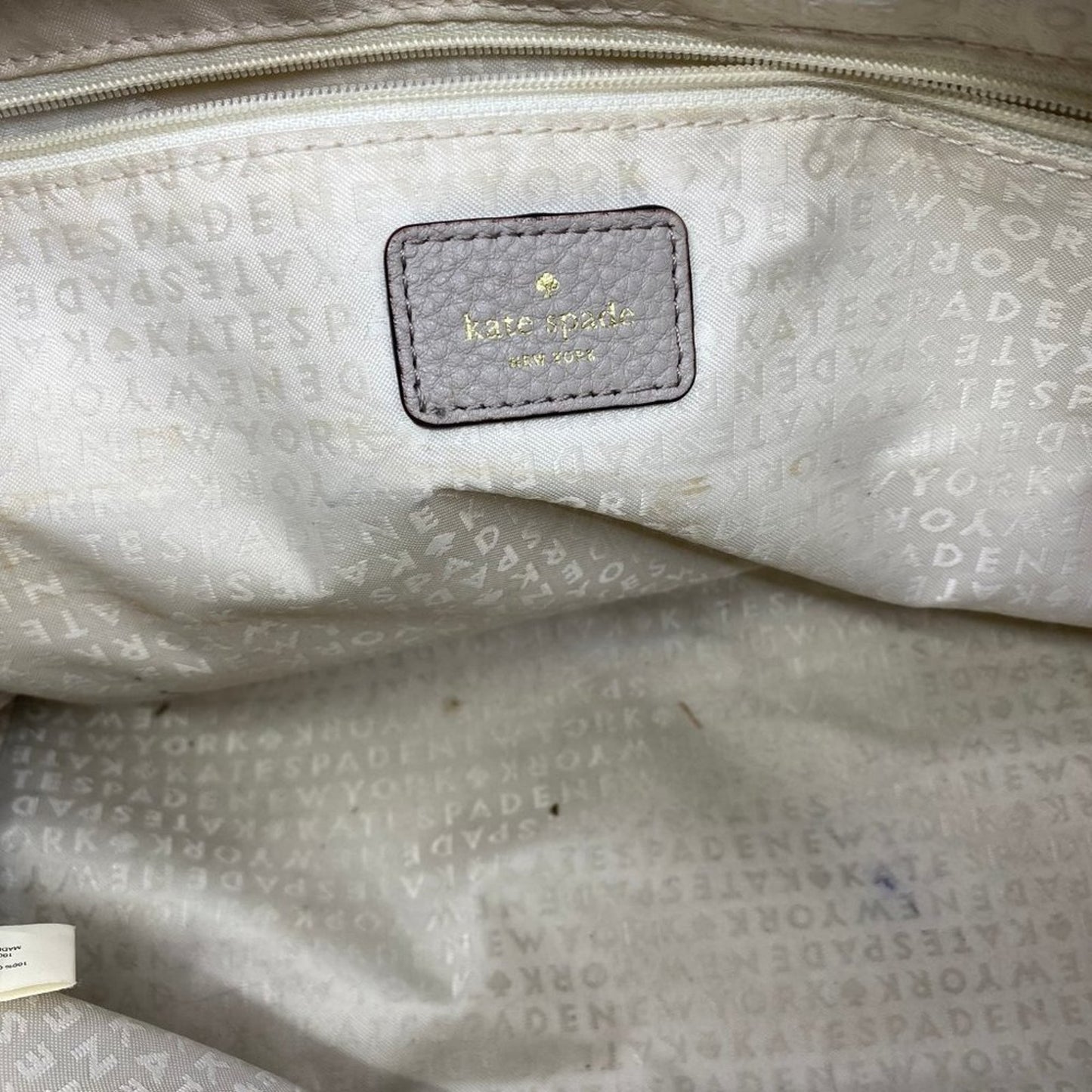 kate spade Silver Large/Medium Leather Handbag