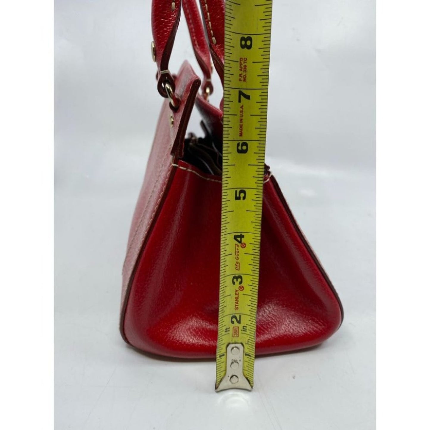 KATE SPADE Red Leather Hand Bag Customized W/Heart