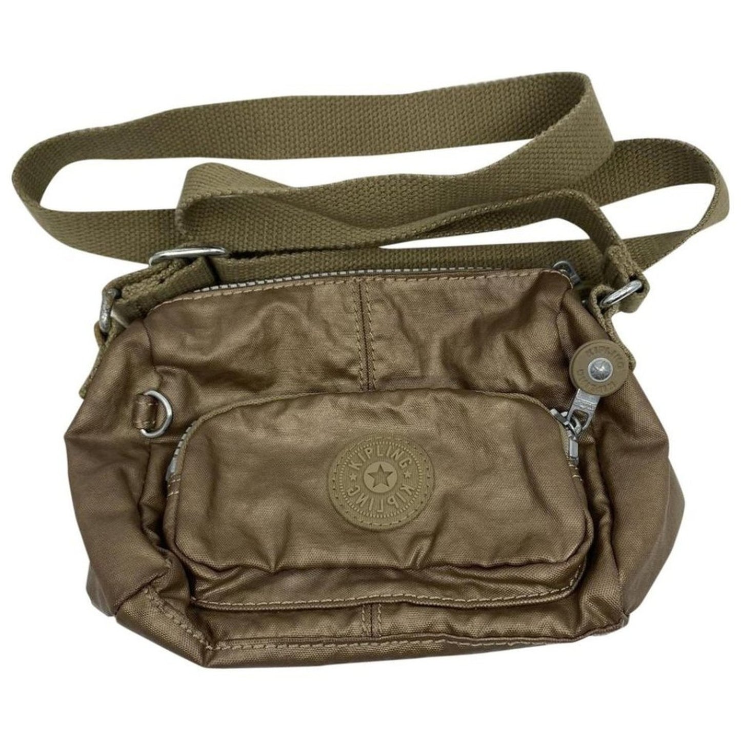 Kipling Golden Nylon Mini Crossbody Bag
