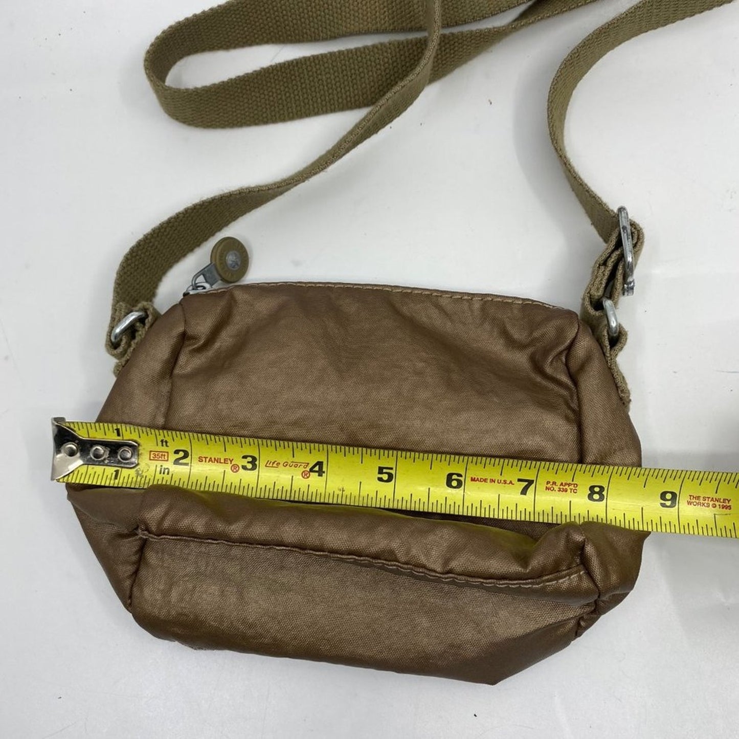 Kipling Golden Nylon Mini Crossbody Bag