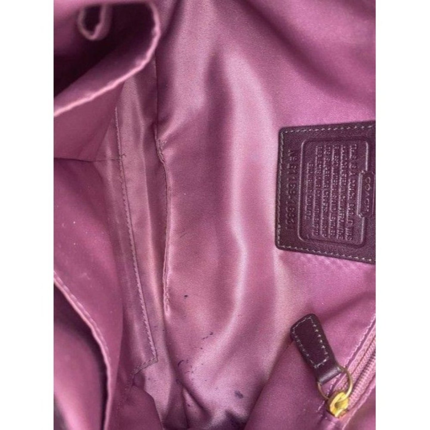 coach vintage rare brown leather cross body bag