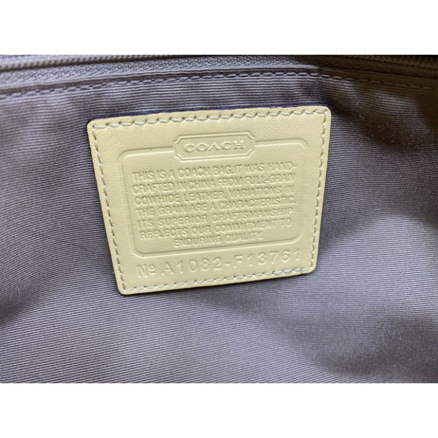 COACH Medium Patent Leather Shoulder Bag Yellow