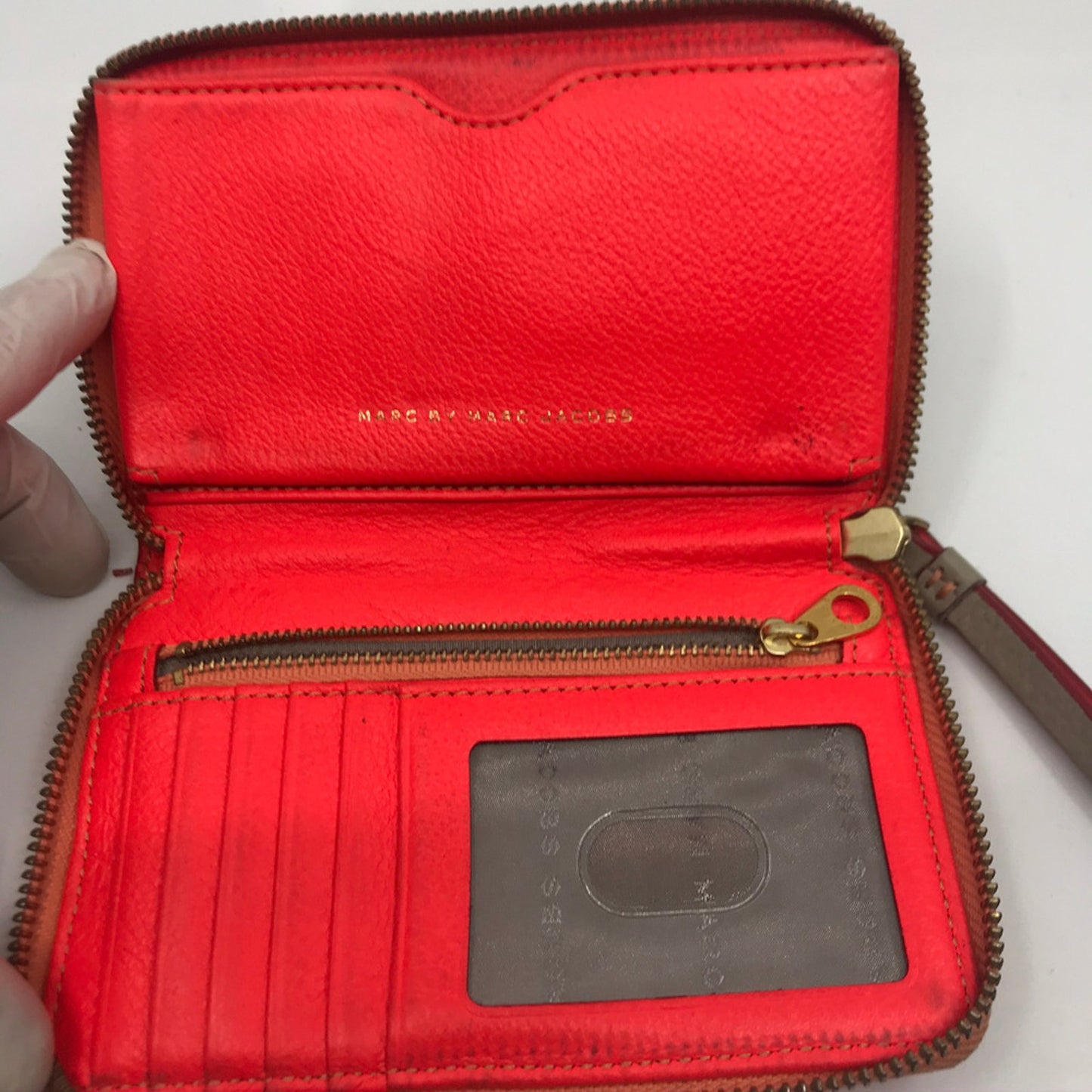 Marc By Marc Jacobs Red Leather Wristlet