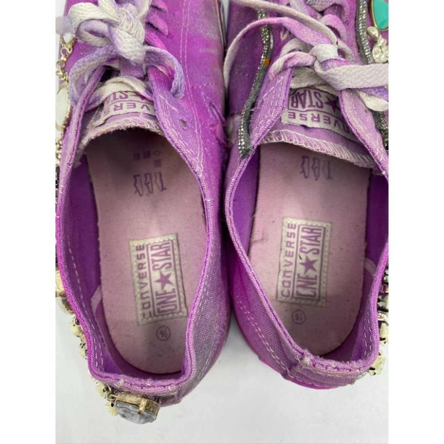 Converse Sneakers Purple Blue Graffiti Women's 9.5