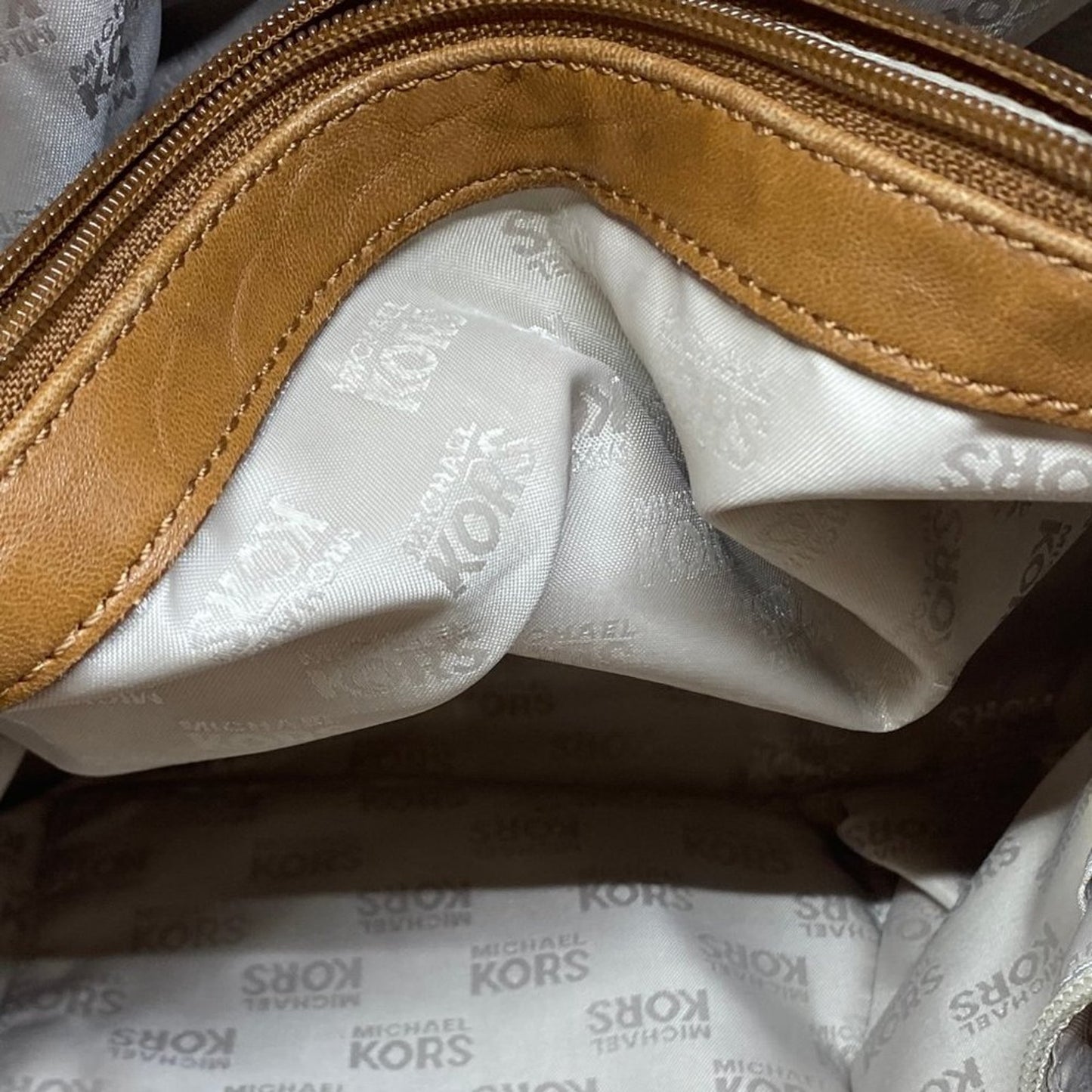 Michael Kors Medium Brown Leather Shoulder Bag