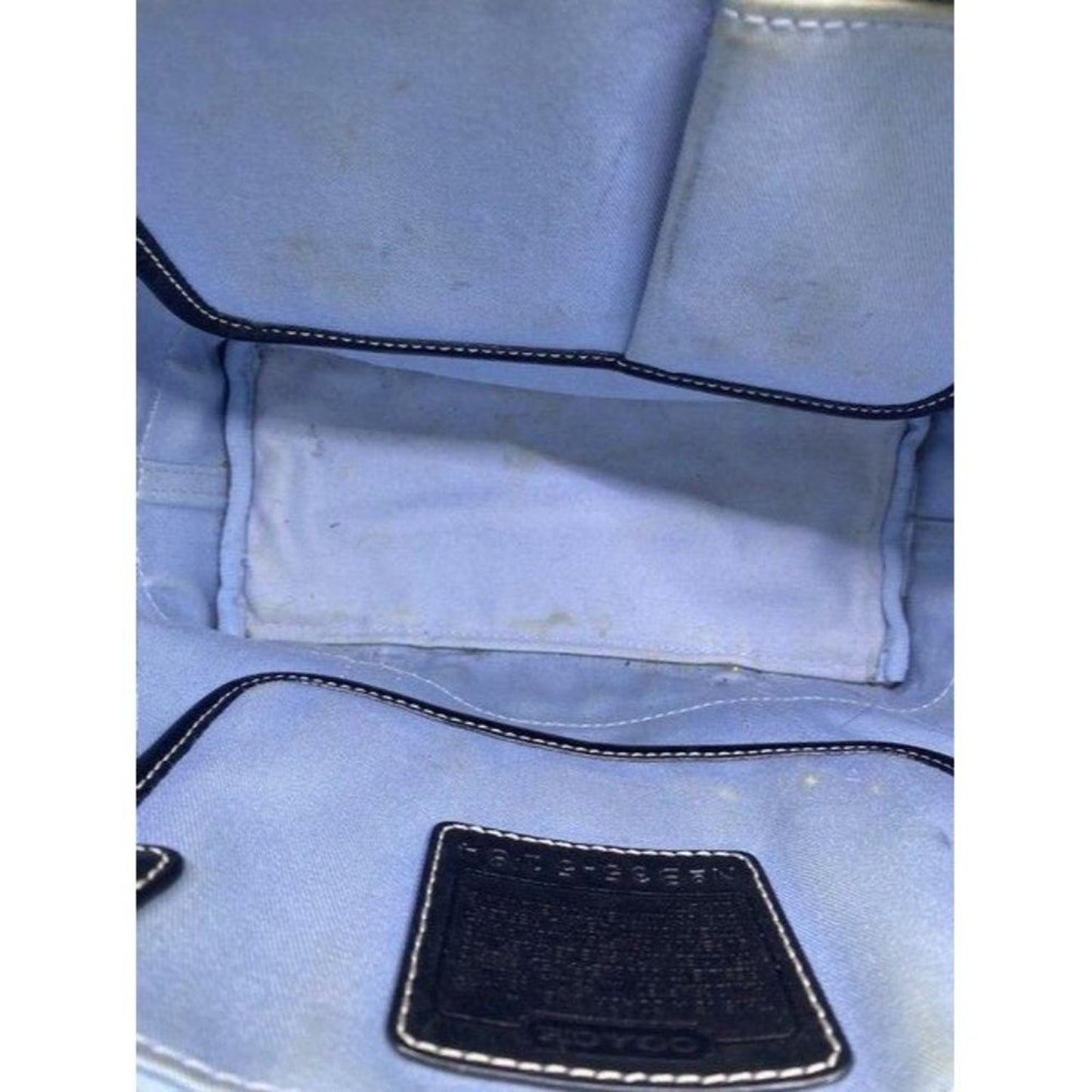 coach large red black nylon shoulder bag
