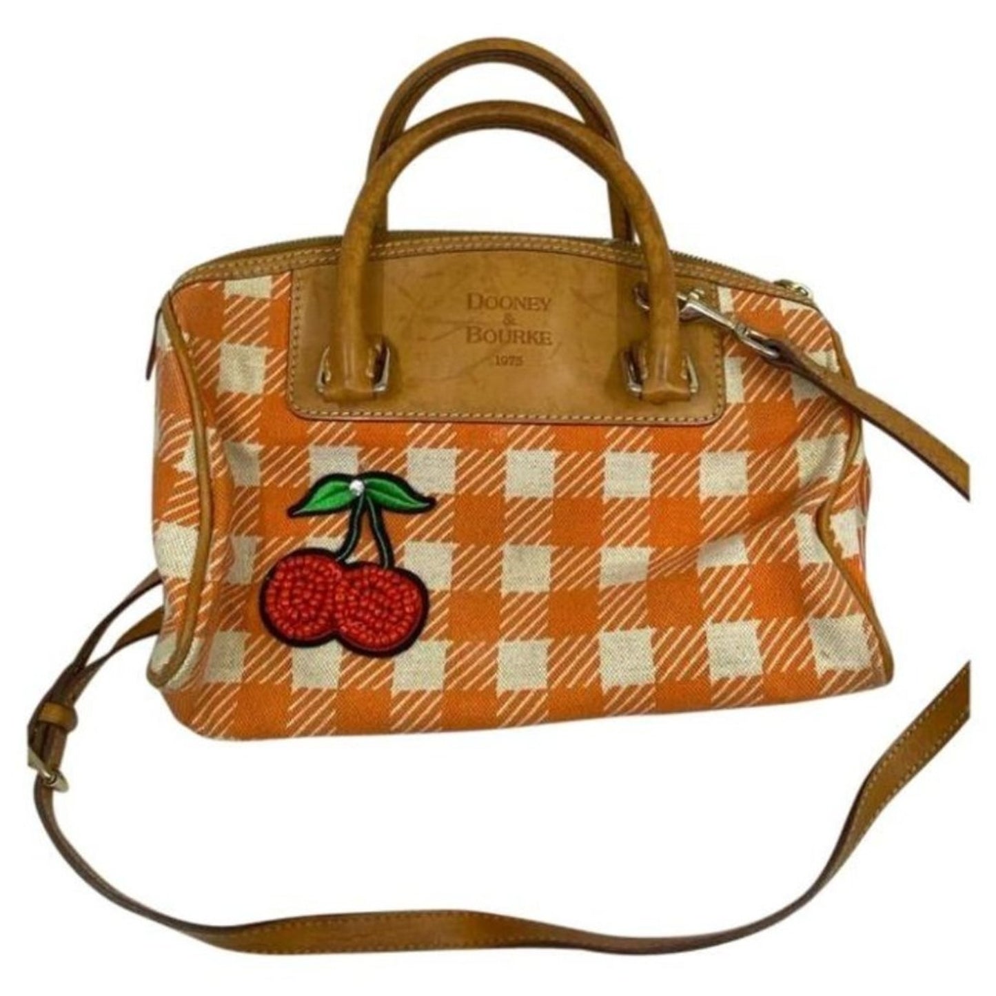 DOONEY & BOURKE Orange White Tote Crossbody Bag
