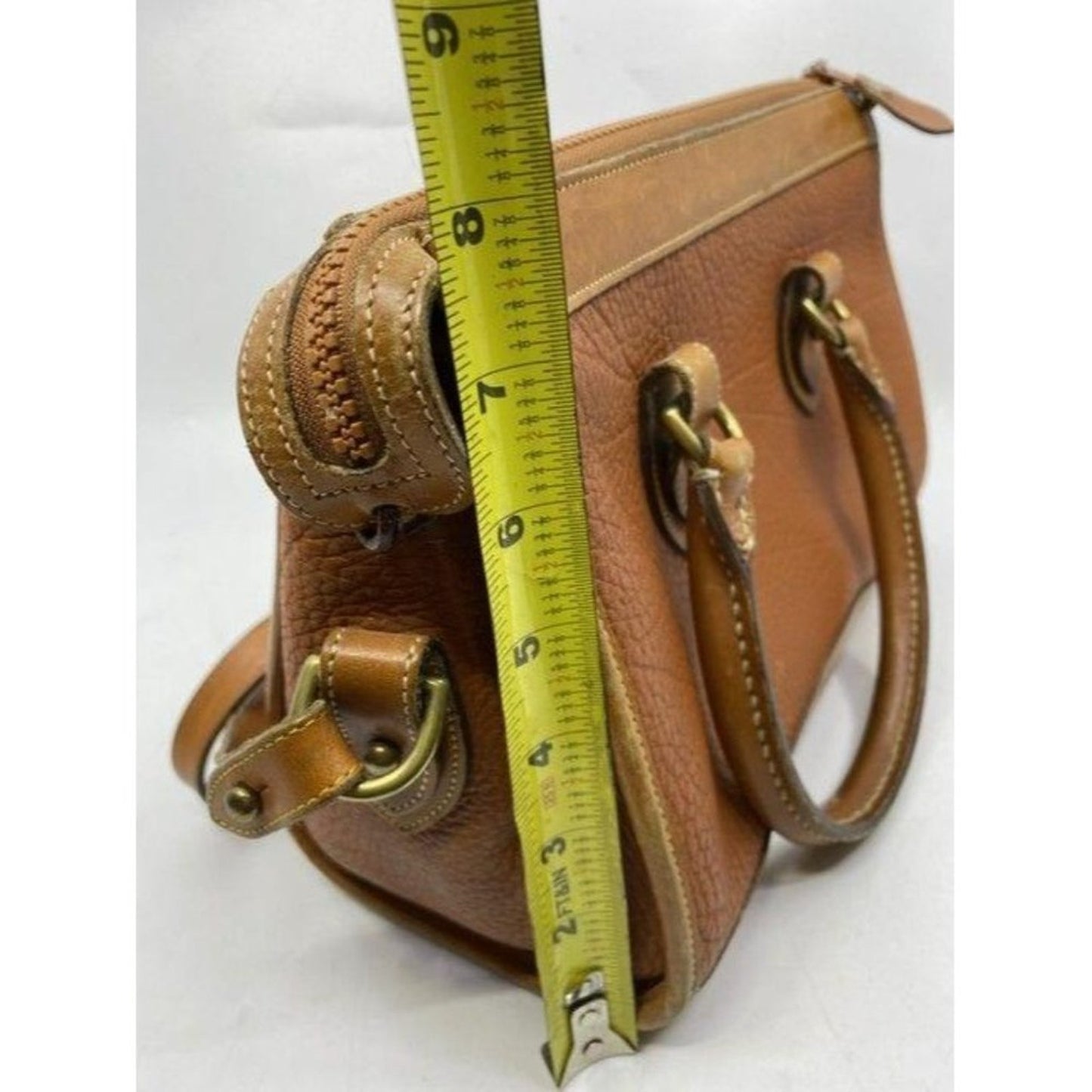 dooney and bourke vintage classic brown leather cr