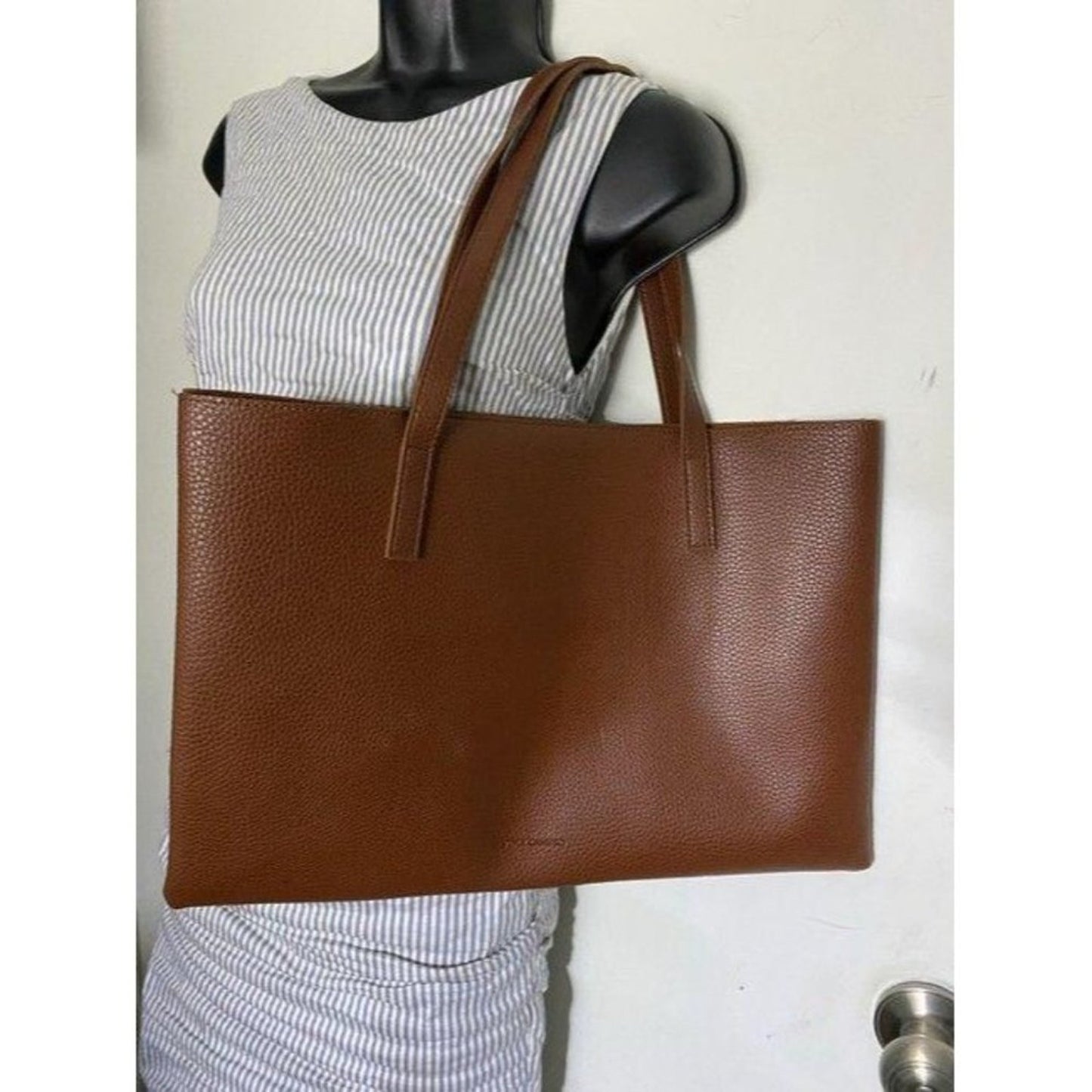 Vince Camuto msrp bronze leather shoulder bag