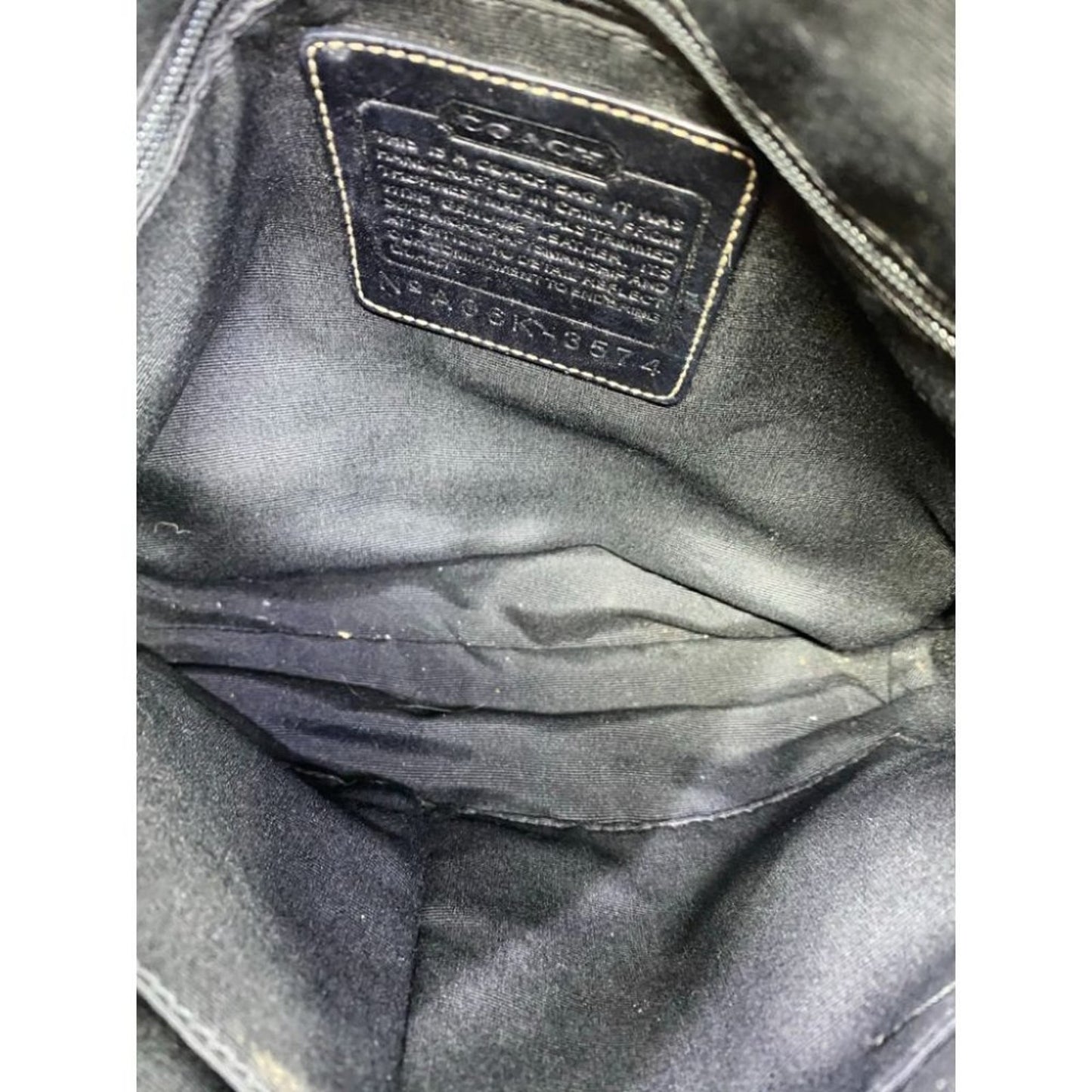 Coach Black Jacquard Fabric Signature Crossbody