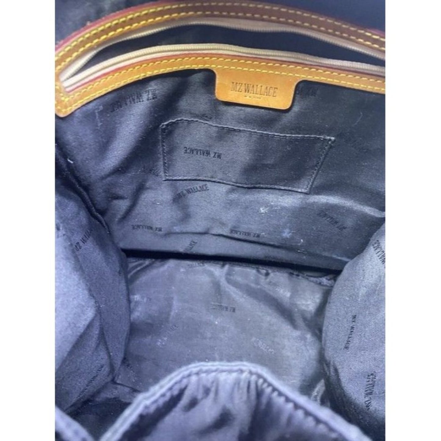 Mz Wallace Cece Moto Black Nylon Backpack