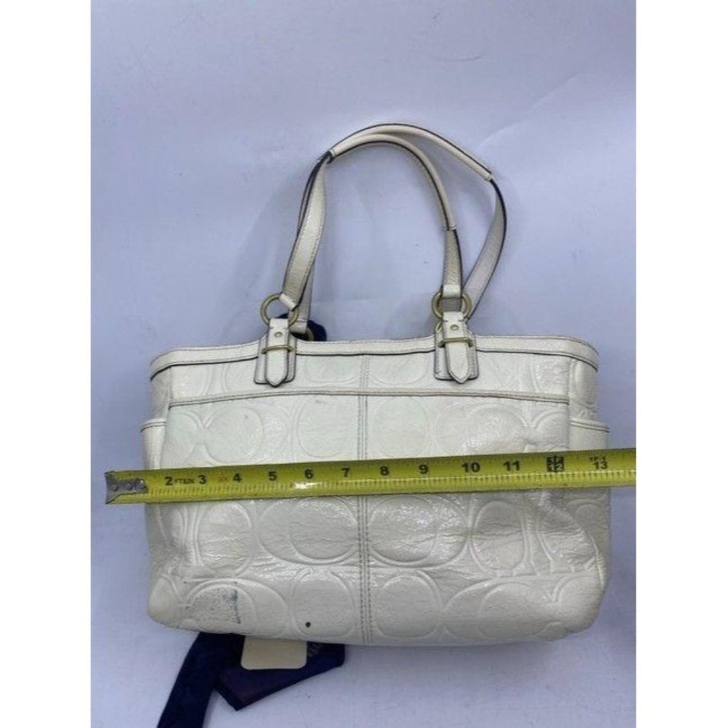coach w w detachable specialty tie accent cream sh