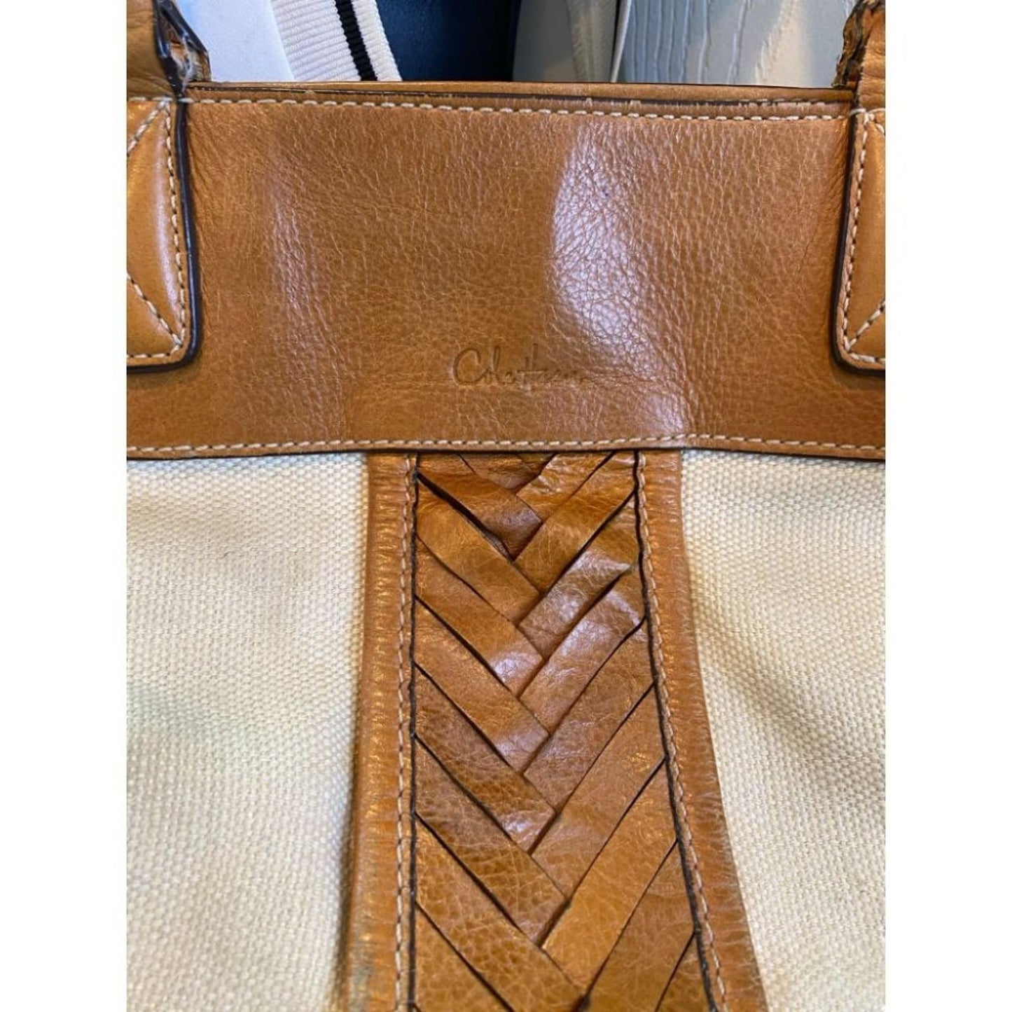 Cole Haan Cream Brown Mini Bag