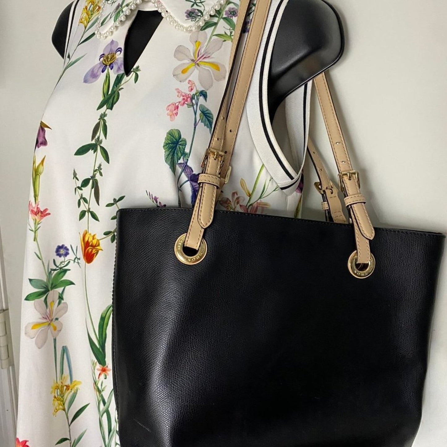 Michael Kors Black large leather handbag