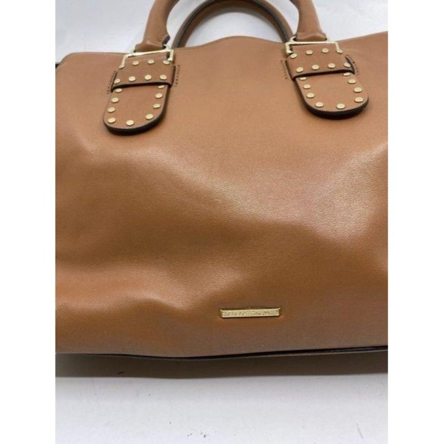 rebecca minkoff bag shoulder orange leather tote
