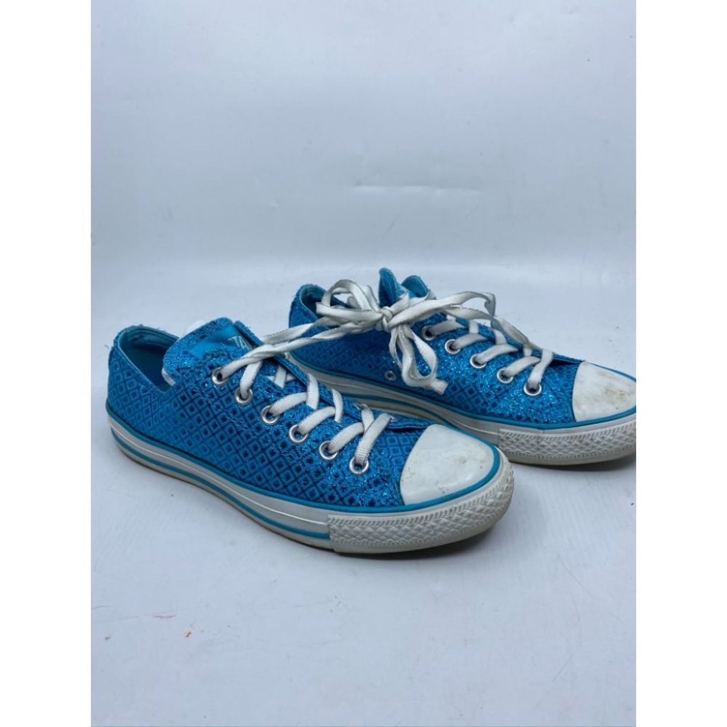 CONVERSE Sneakers White Blue Women's Size 6