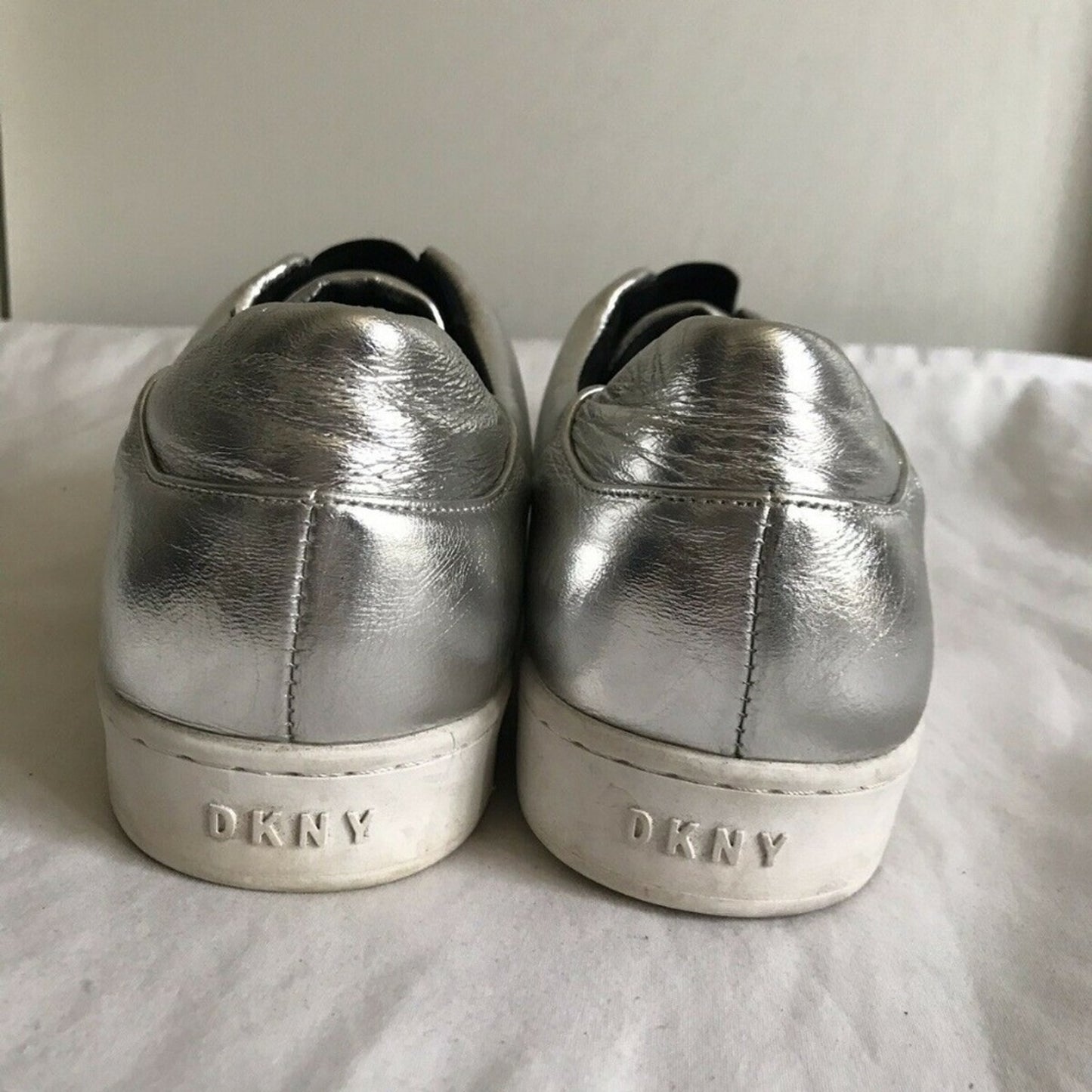 DKNY Silver Loafers US Sz 11