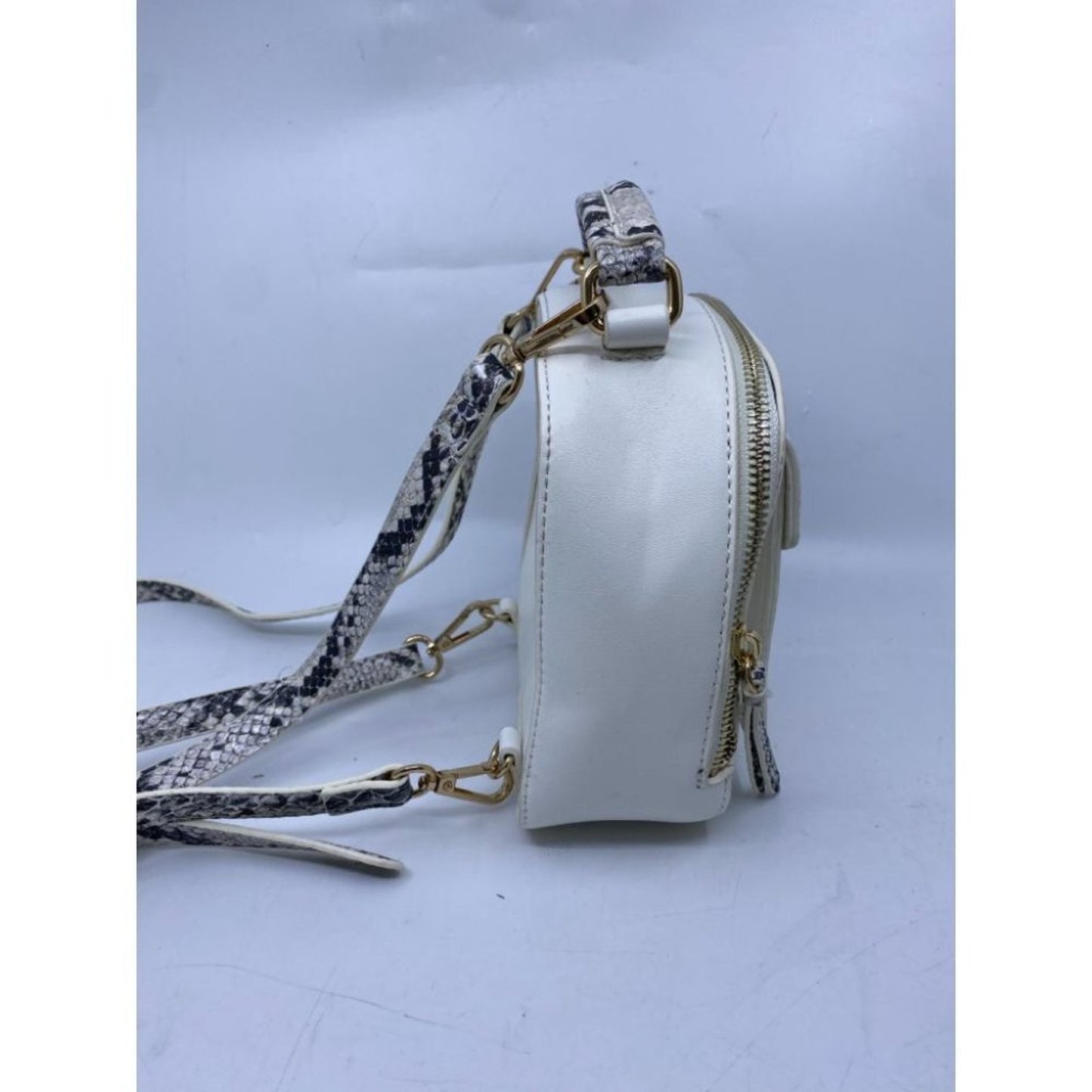Free People Faux Leather White Back Pack