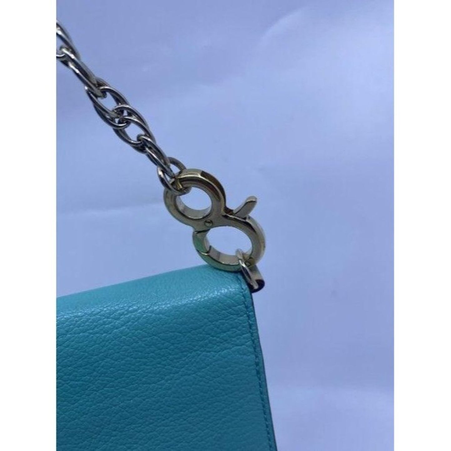 Kate Spade Blue Vintage Leather Mirror Lipstick Ca