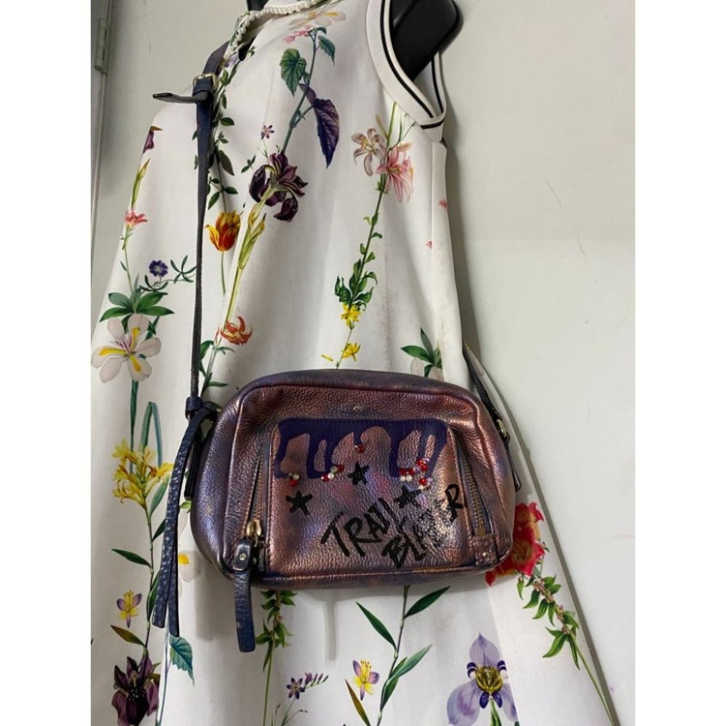 Kate Spade Leather Crossbody Brown Customized