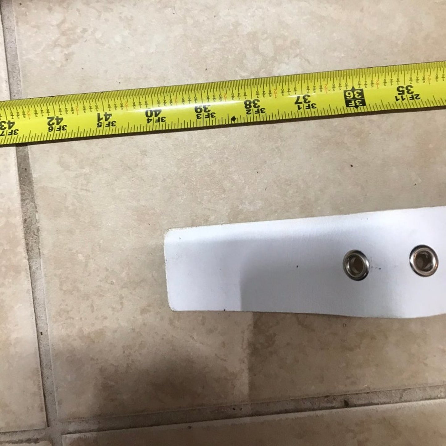 Michael Kors White Leather Belt