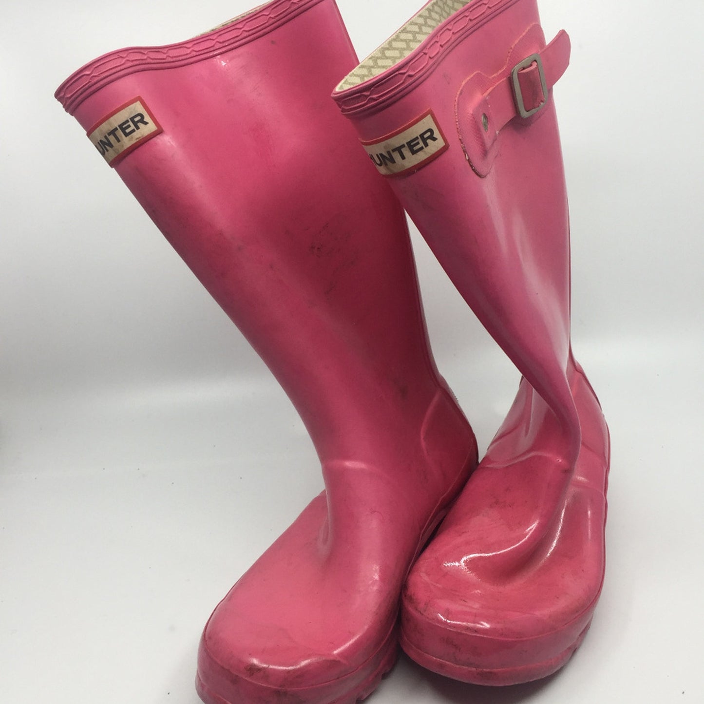 Unisex Hunter Boots Pink Size US 3M/4F