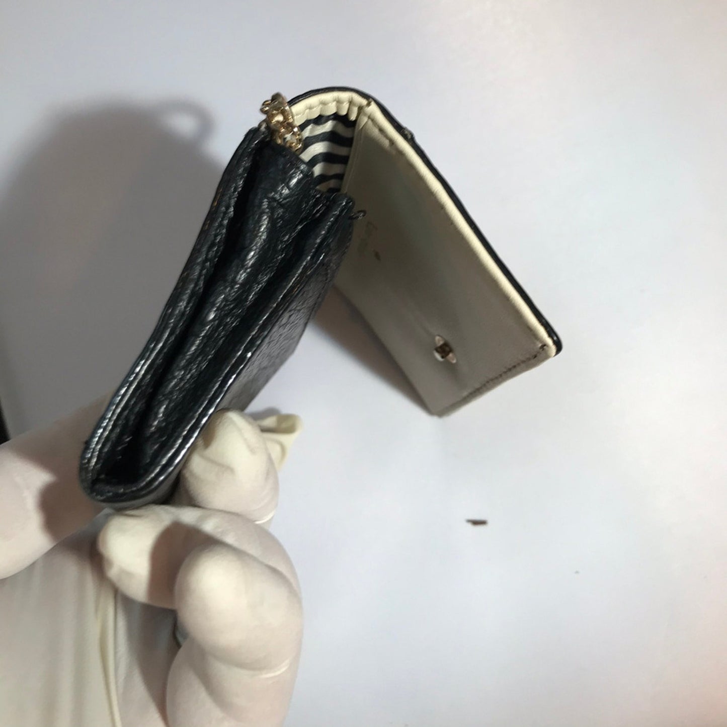 Kate Spade Black and White Leather Wallet