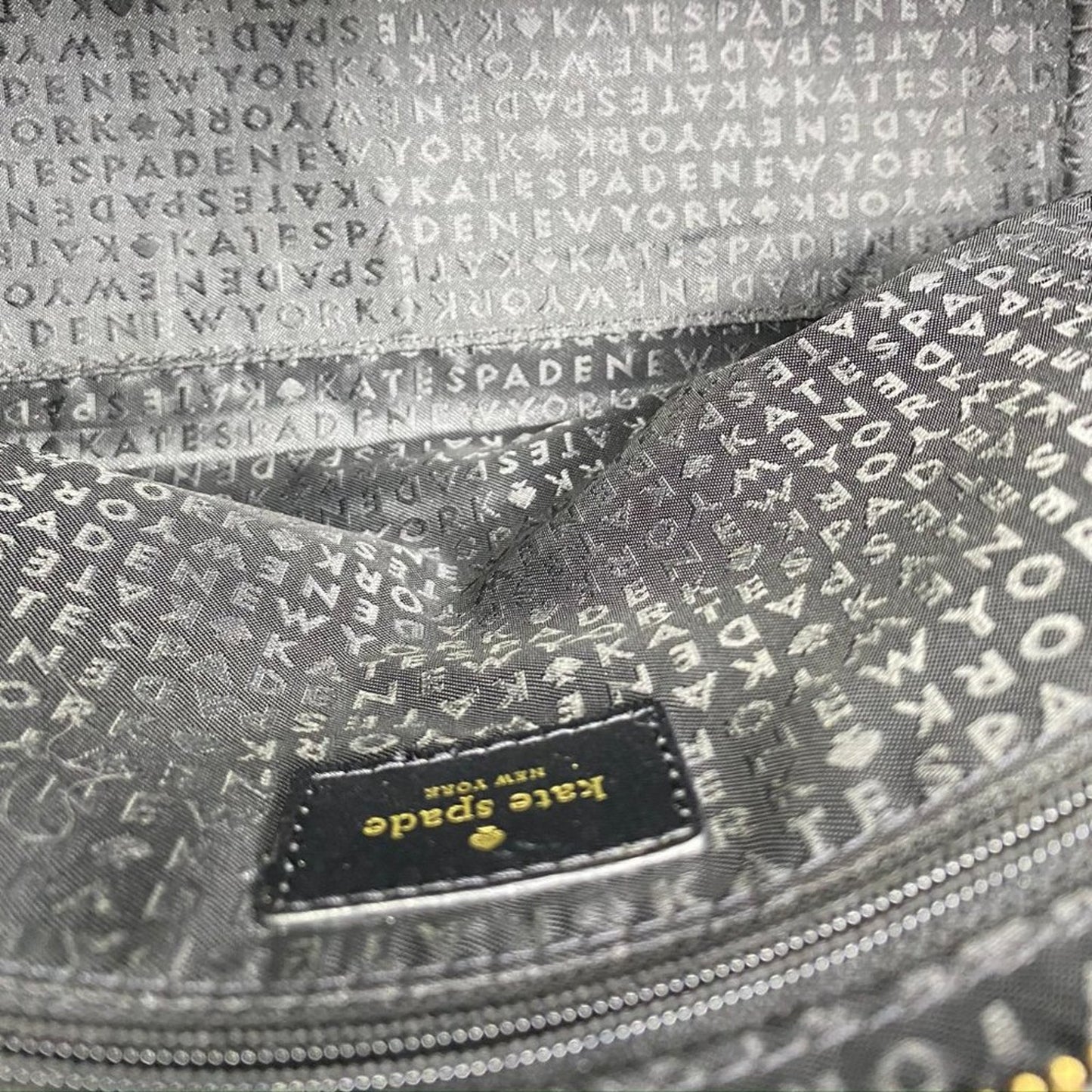 Kate Spade Black & White Medium Crossbody Bag