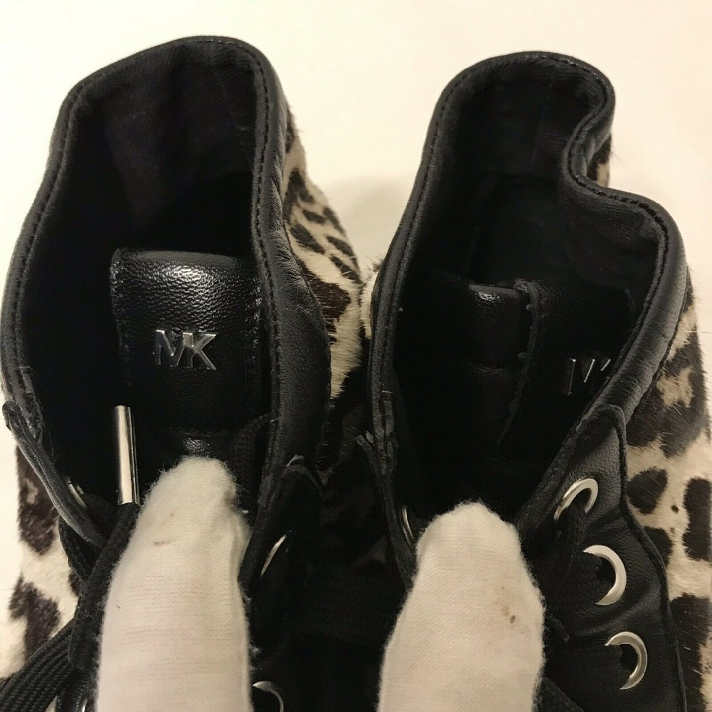 MICHAEL KORS Mid Top Pony hair Sneakers Size 6