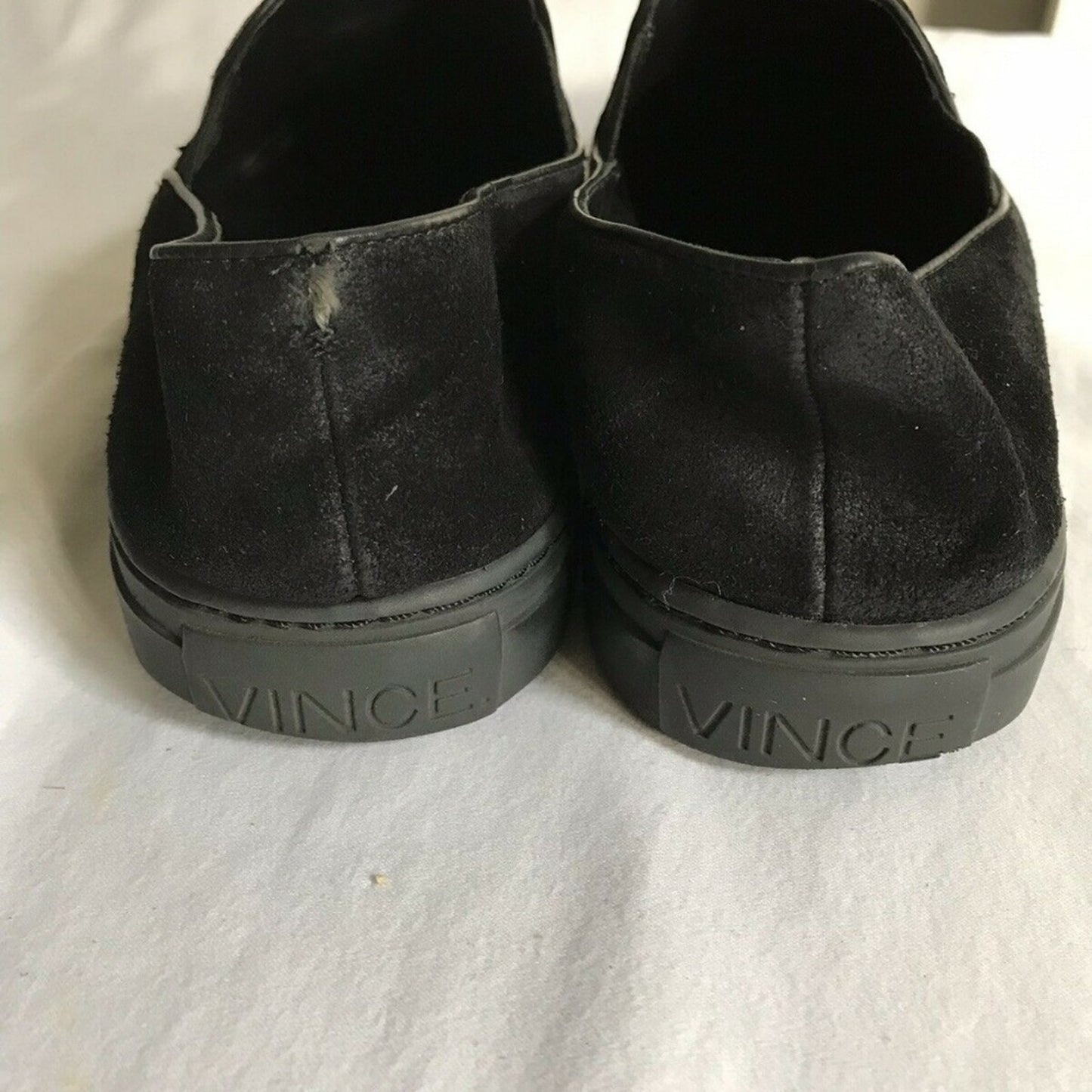 Vince Black Suede Loafers Size 9
