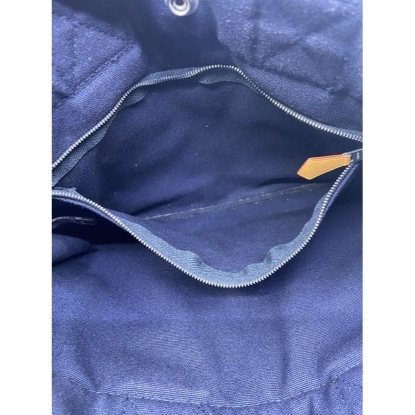 Hermes Fourre Tout Pm Navy Cotton Tote