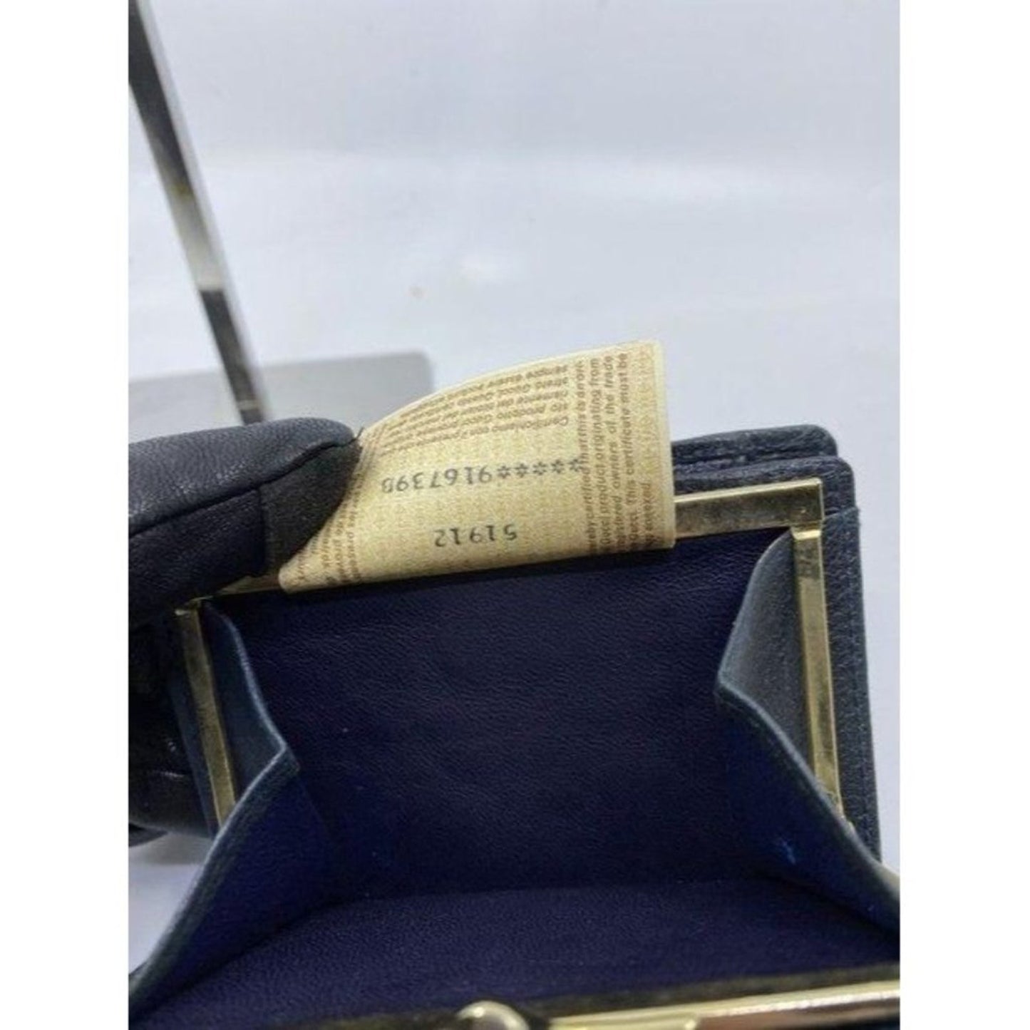 gucci black rare vintage change and id holder wall