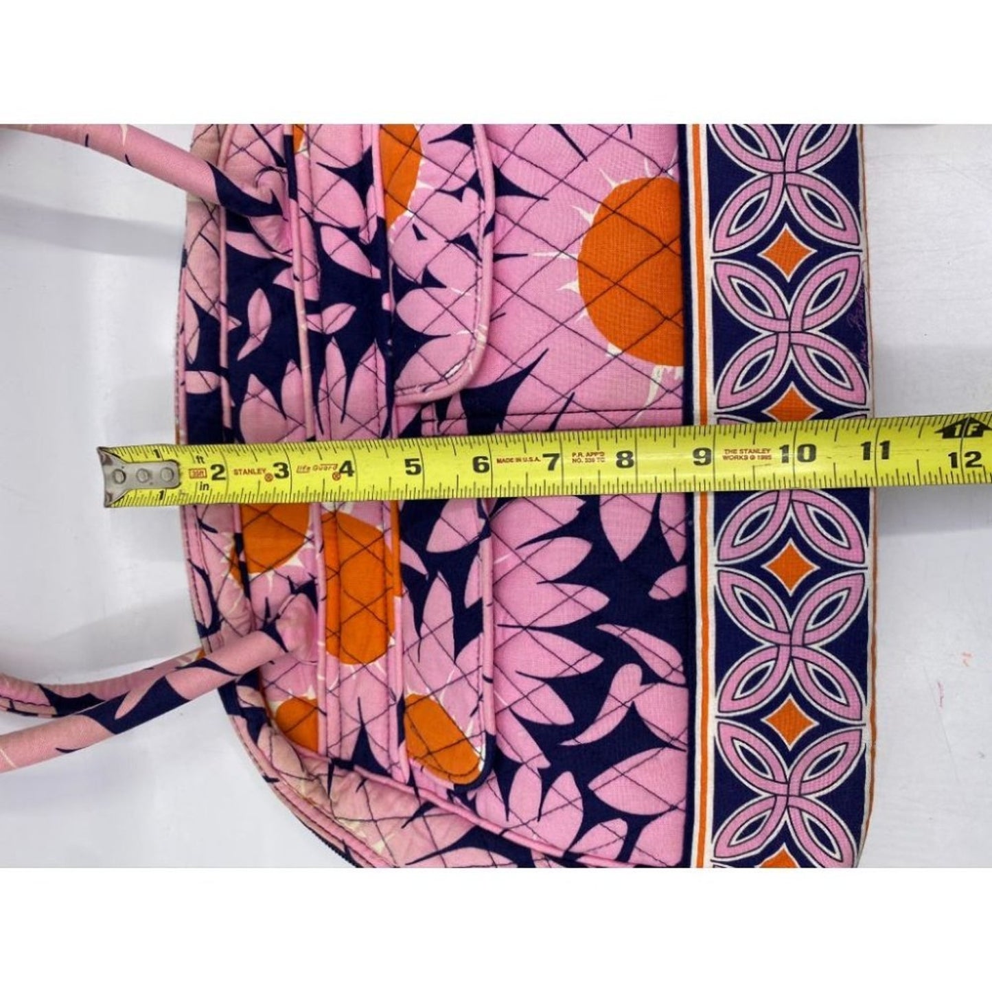 VERA BRADLEY Quilted Tote Bag Pink Black