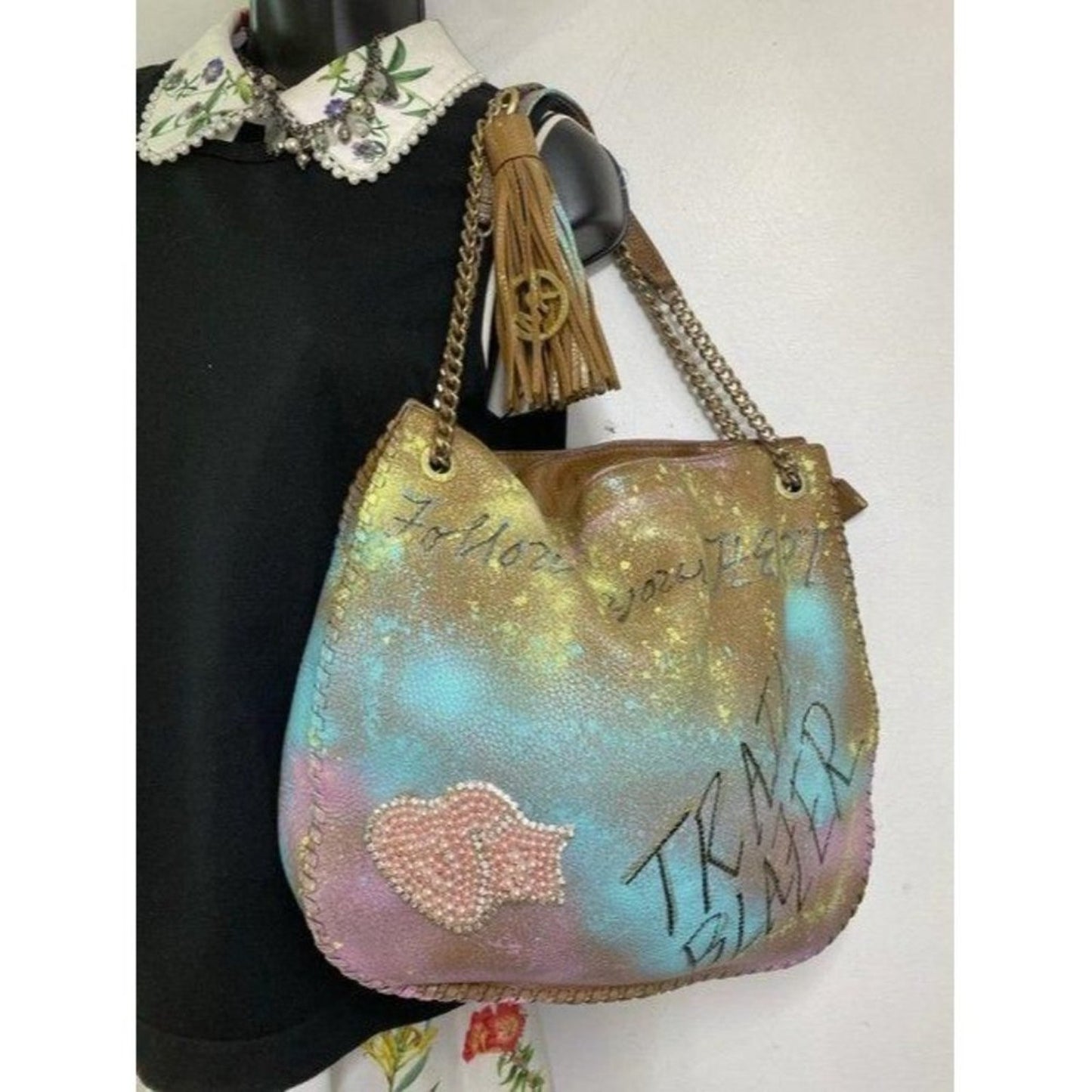 michael kors graffiti customized with multicolor s