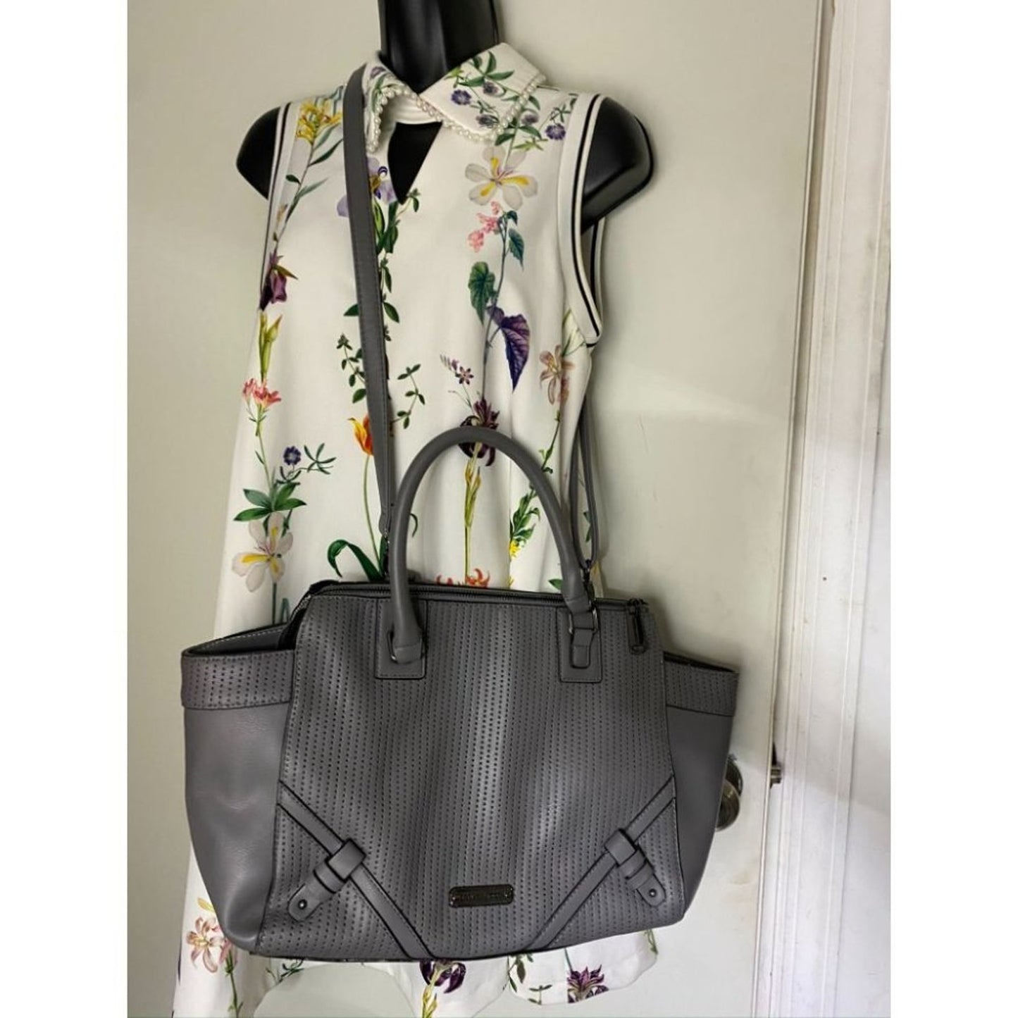 Steve Madden Gray Large Tote Bag