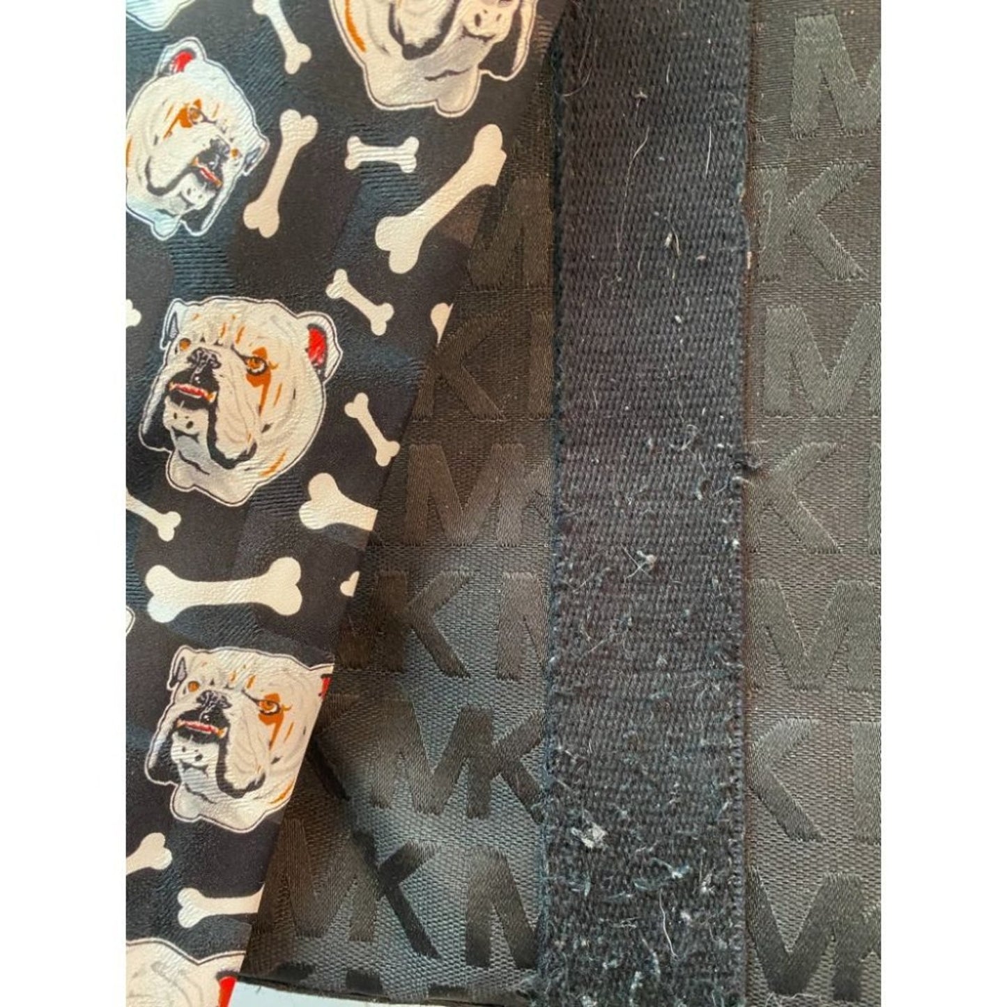 MICHAEL KORS XL All Over Logo Fabric Night Bag