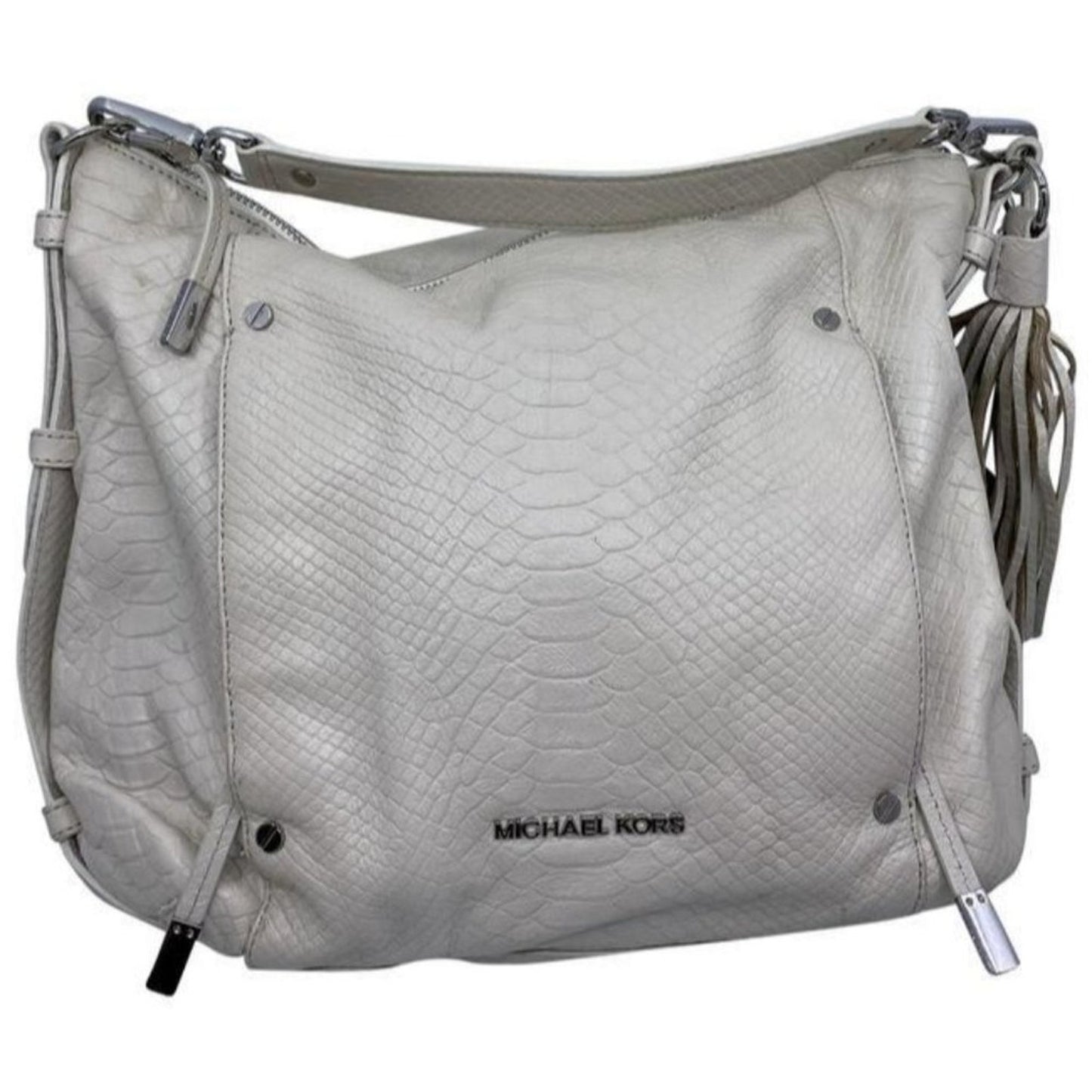 michael kors cream leather shoulder bag