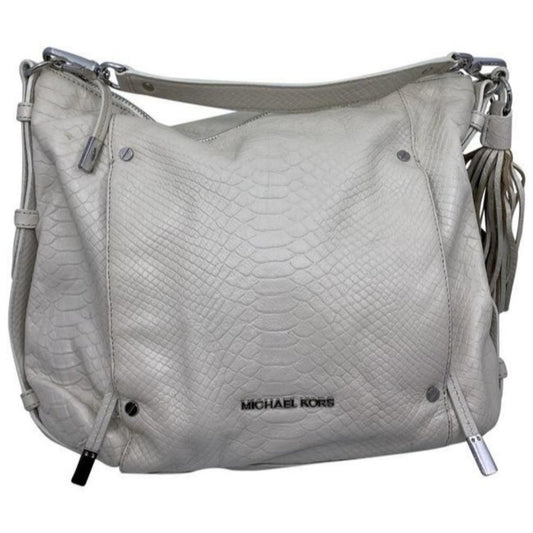michael kors cream leather shoulder bag