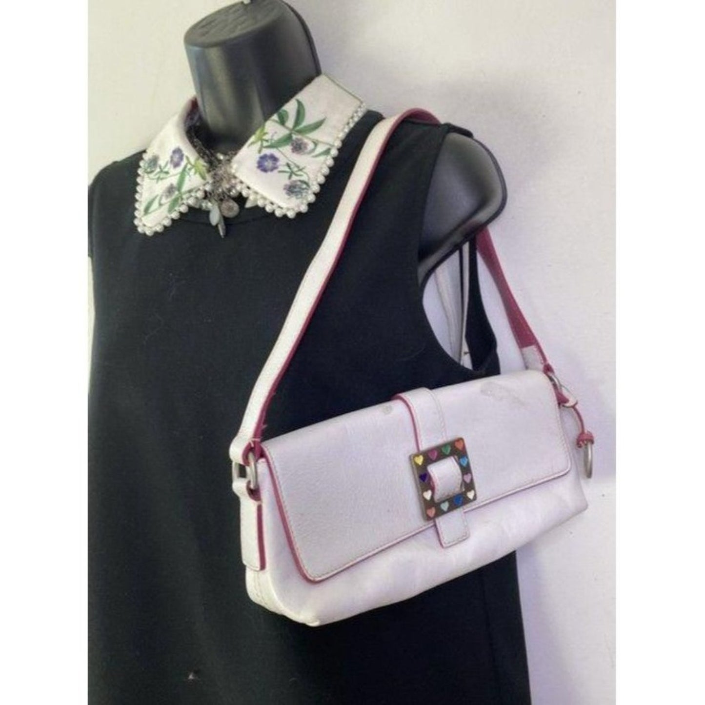 dooney and bourke mini purse white leather tote