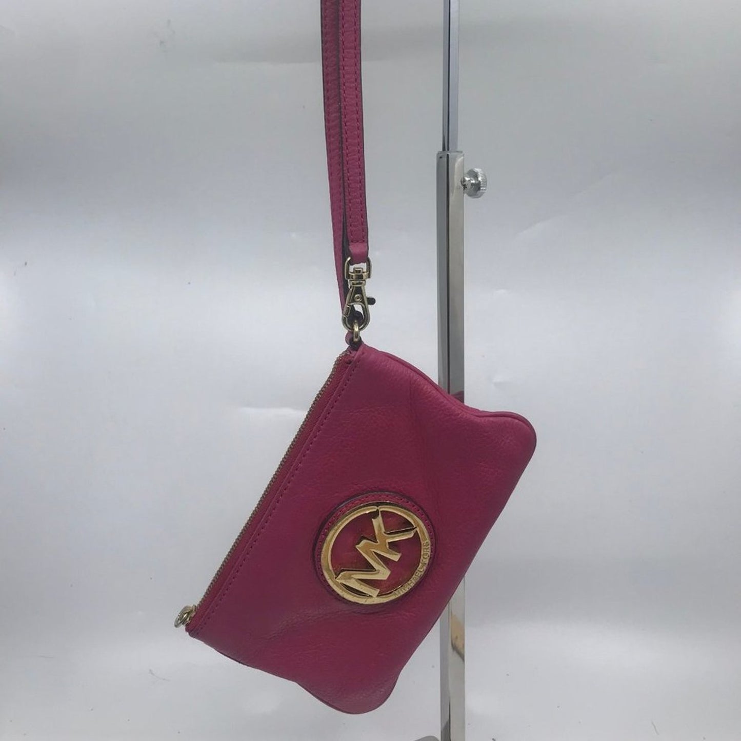 Michael Kors Leather Purple Wristlet