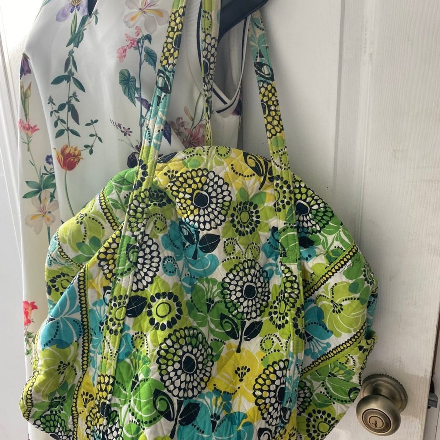 Vera Bradley Multicolor Quilted Large Travel Bag