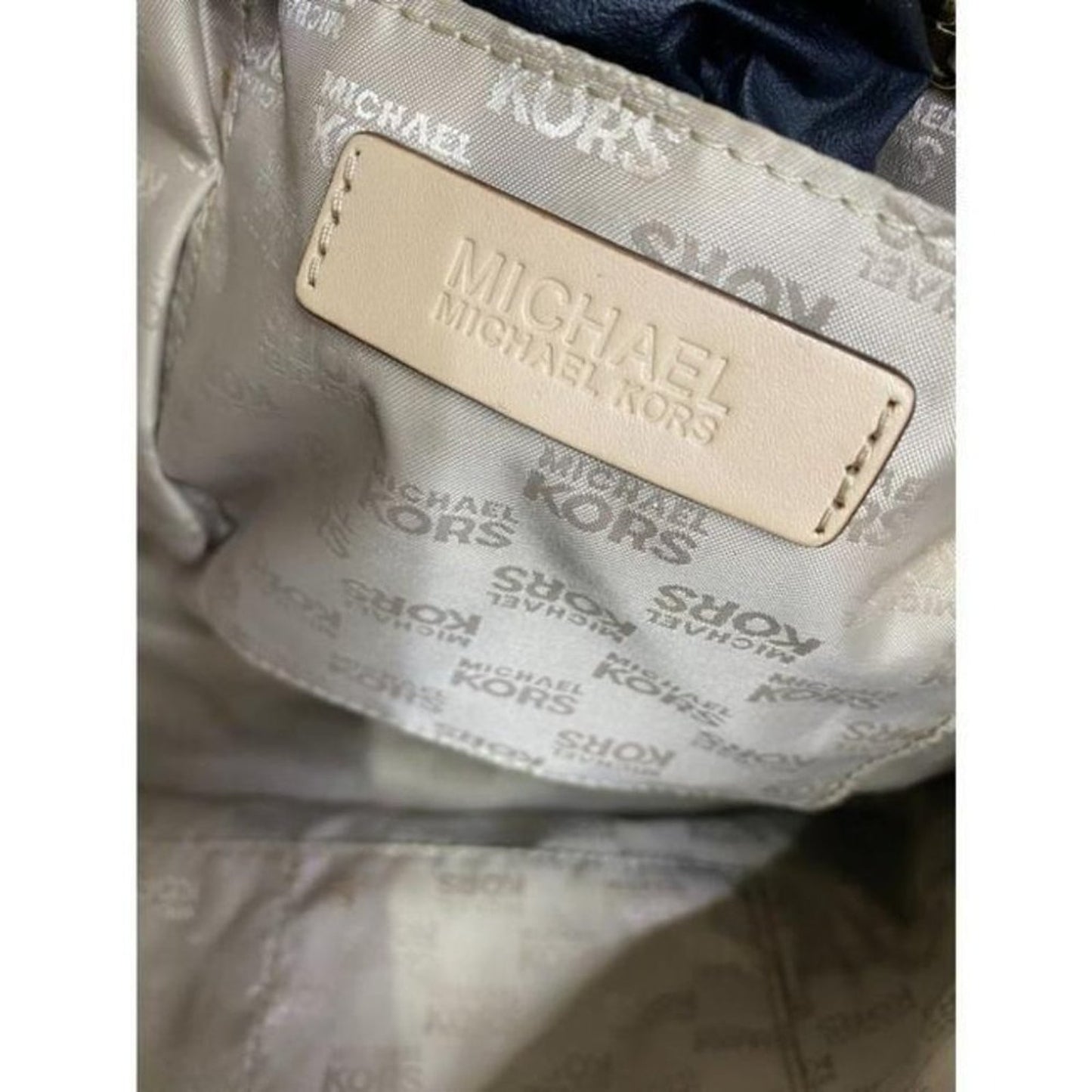 michael kors large brown patent leather shoulder b
