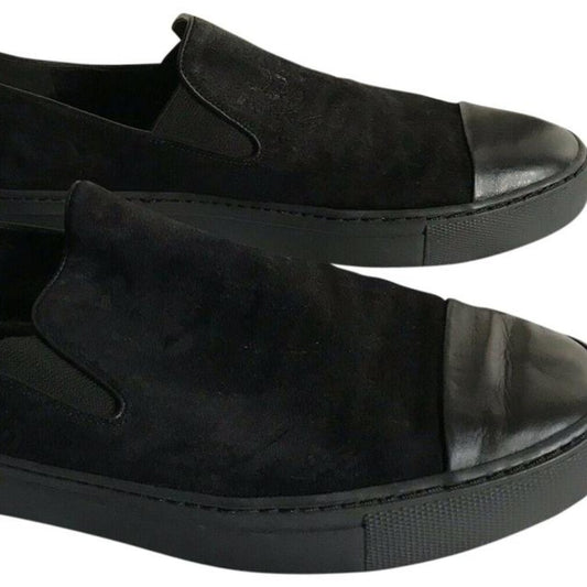 Vince Black Suede Loafers Size 9