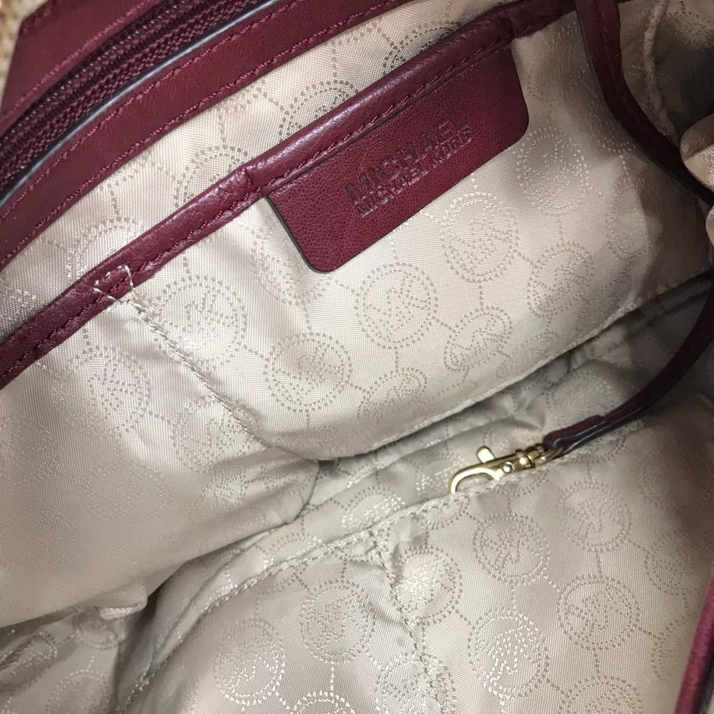 Michael Kors Brown Quilted Leather Shoulder Bag