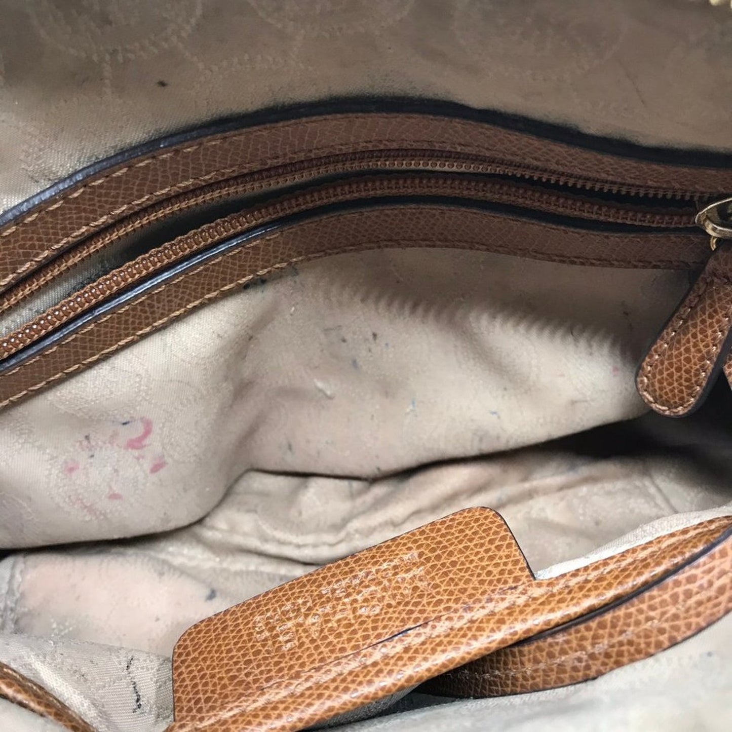 Michael Kors Tan Saffiano leather CrossBody Bag