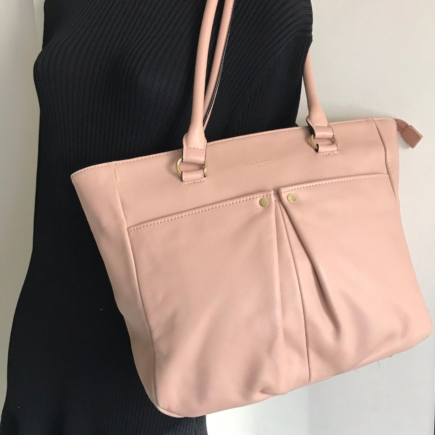 Tignanello Cream Leather Handbag MSRP $170