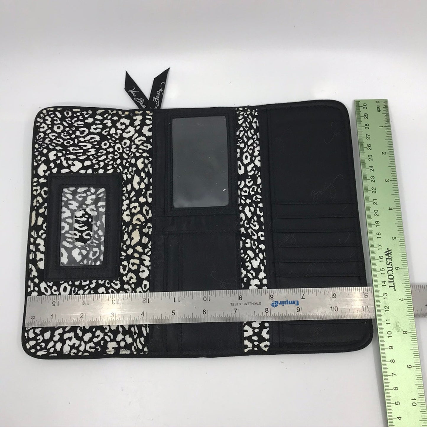 Vera Bradley Floral Design Blue Fabric Wallet