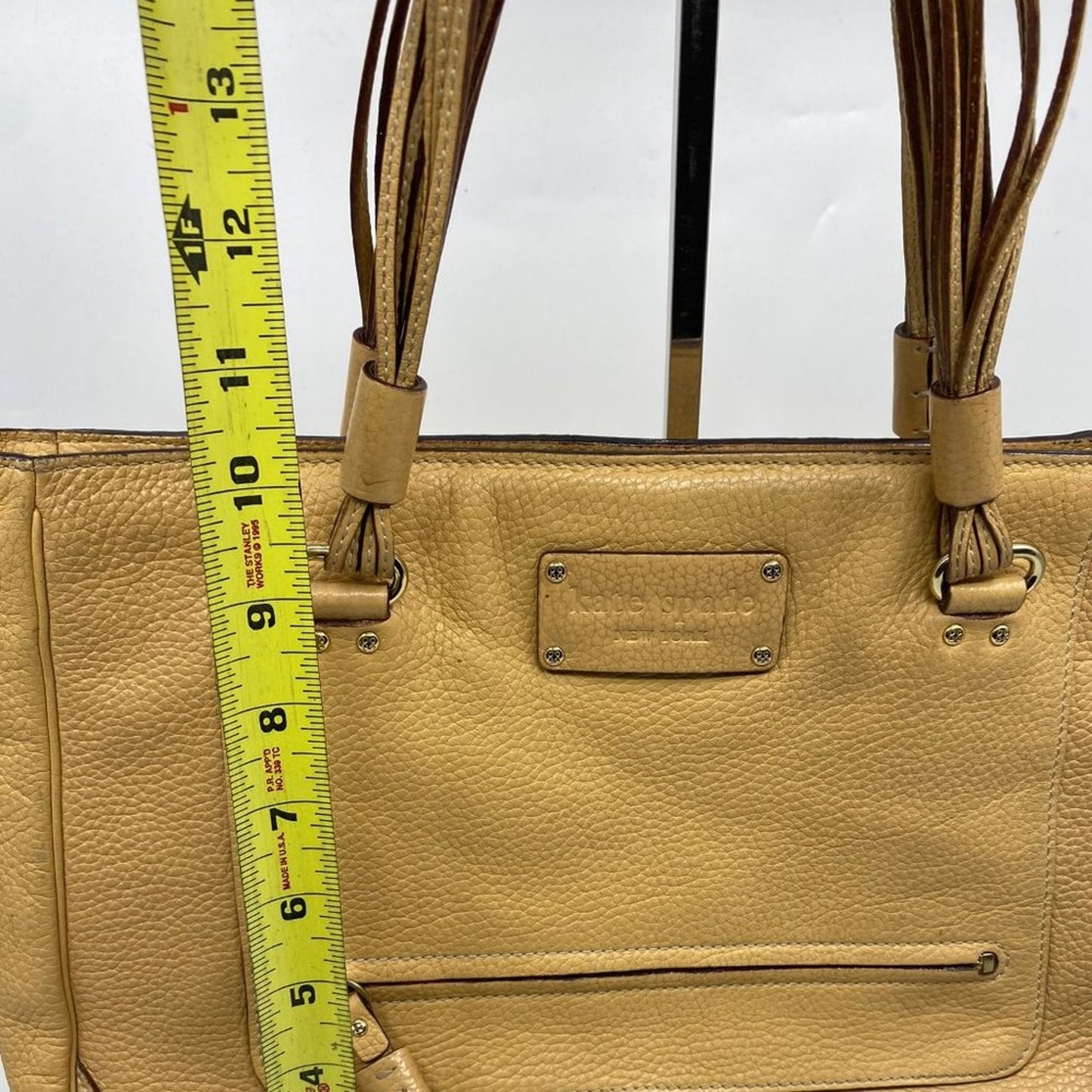 Kate Spade Tan Large Leather Tote Bag